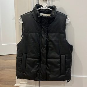 Black Leather Vest